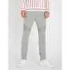 BALMAIN BIKER-PANEL SKINNY STRETCH-COTTON JOGGING BOTTOMS