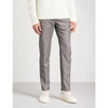 SLOWEAR PINHEAD SLIM-FIT TAPERED WOOL AND COTTON-BLEND TROUSERS