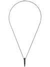 HUES HUES BULLET PENDANT NECKLACE - BLACK