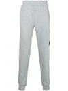 C.P. COMPANY CP COMPANY LENS TRACK PANTS - GREY