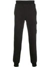 C.p. Company Cp Company Tapered Track Pants - Black In Black