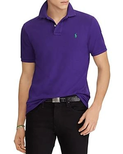 Polo Ralph Lauren Polo Mesh Classic Fit Polo Shirt In Chalet Purple/pfl18