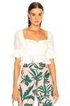 ALEXIS ALEXIS FAIZA TOP IN WHITE,ALXF-WS119