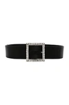 ALEXANDRE VAUTHIER ALEXANDRE VAUTHIER CRYSTAL BUCKLE BELT IN BLACK