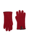 PORTOLANO Leather-Trimmed Cashmere Gloves,0400099065019