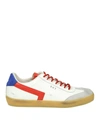 LEATHER CROWN trainers IN WHITE LEATHER,10651374