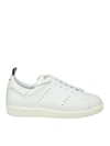 GOLDEN GOOSE SNEAKERS STARTER IN WHITE LEATHER,10651405