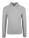 Moncler Stripe-trim Cotton-piqué Polo Shirt In 987