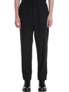 OAMC BLACK COTTON trousers,10652265