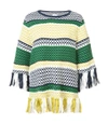 ROSIE ASSOULIN Multicolor Woven Fringed Sweater,ROS37RK08