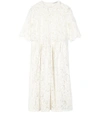 GANNI White Egret Jerome Lace Dress,210000029812