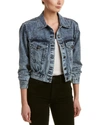 ALICE AND OLIVIA CHLOE CROPPED DENIM JACKET,888819033262