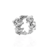 Lee Renee Rose Halo Lapel Pin Silver