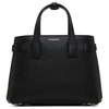 BURBERRY BURBERRY BLACK SMALL BANNER STRUCTURED TOTE