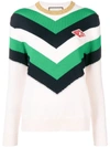 GUCCI COLOUR BLOCK KNIT SWEATER