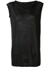 RICK OWENS DRKSHDW SLEEVELESS FITTED SWEATER