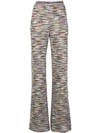 MISSONI MISSONI KNITTED FLARED TROUSERS - GREEN