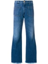THE SEAFARER FRAYED HIGH-RISE FLARED JEANS
