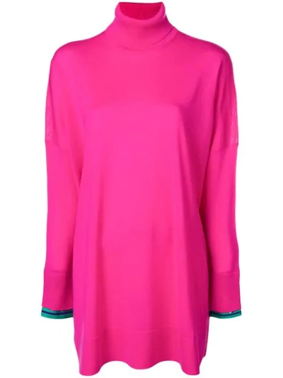 Emilio Pucci Turtleneck Wool Sweater In Pink