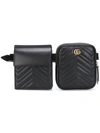 Gucci - Gg Marmont Leather Belt Bag - Mens - Black In Black
