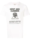 KENT & CURWEN KENT & CURWEN LOGO ROSE BAND PRINTED T-SHIRT - WHITE