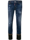 DSQUARED2 RUNWAY FLARED CROPPED JEANS