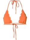 MARYSIA scalloped hem bikini top