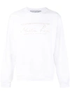 MARTINE ROSE EMBROIDERED LOGO SWEATSHIRT