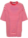 UNDERCOVER STRIPED OVERSIZED T