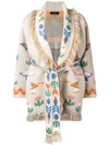 ALANUI OVERSIZED JACQUARD CARDIGAN COAT