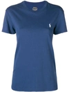 POLO RALPH LAUREN POLO RALPH LAUREN EMBROIDERED LOGO T-SHIRT - BLUE