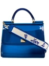 Dolce & Gabbana Medium Sicily Pvc Satchel - Blue