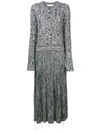 MARNI MARNI LONG FLARED SWEATER DRESS - GREY