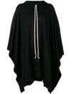 RICK OWENS KNITTED HOODED COAT
