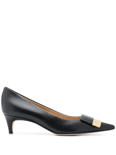 SERGIO ROSSI SR1 45MM POINTED PUMPS