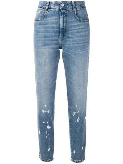 Stella Mccartney Bleached Detail Jeans In Blue