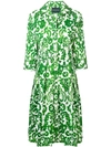 SAMANTHA SUNG PRINTED FLARED SUMMER DRESS