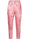 MANNING CARTELL MANNING CARTELL METALLIC KYOTO CALLING FLORAL TROUSERS - PINK