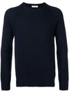 Paolo Pecora Crew Neck Sweater In Blue