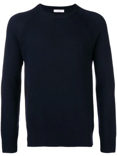 Paolo Pecora Crew Neck Sweater In Black