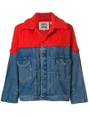 LEVI'S LEVI'S: MADE & CRAFTED OVERSIZED EMBROIDERED DENIM JACKET - BLUE