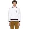 DOLCE & GABBANA DOLCE AND GABBANA WHITE LOGO SWEATSHIRT