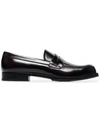 PRADA BROWN CLASSIC LEATHER LOAFERS