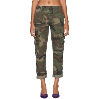 Re/done Camouflage-print Canvas Tapered Pants In Multi