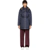 Burberry Baughton Diamond-quilted Hooded Jacket In Ink