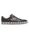 BALLY Animal Anistern Leather Low-Top Sneakers
