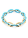 VHERNIER Doppio Senso 18K Rose Gold & Turquoise Chain Link Necklace