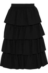 SIMONE ROCHA SIMONE ROCHA WOMAN TIERED CADY SKIRT BLACK,3074457345619154993