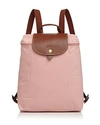 Longchamp 'le Pliage' Backpack - Pink In Pinky/gold