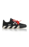 Off-white Black Striped Vulcanized Sneakers